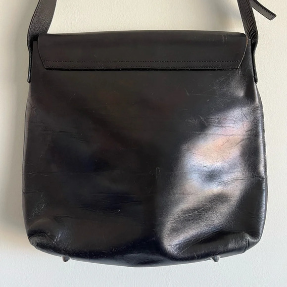 Vintage Oroton black leather crossbody bag - Picture 3 of 16